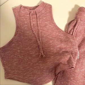 Dusty Pink Gymshark Slounge Top Only